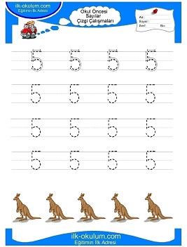 Çocuklar İçin Çizgi Çalışma Sayfaları 